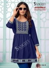 Aashini 3 By Sangeet Rayon Embroidery Ladies Top Exporters In India